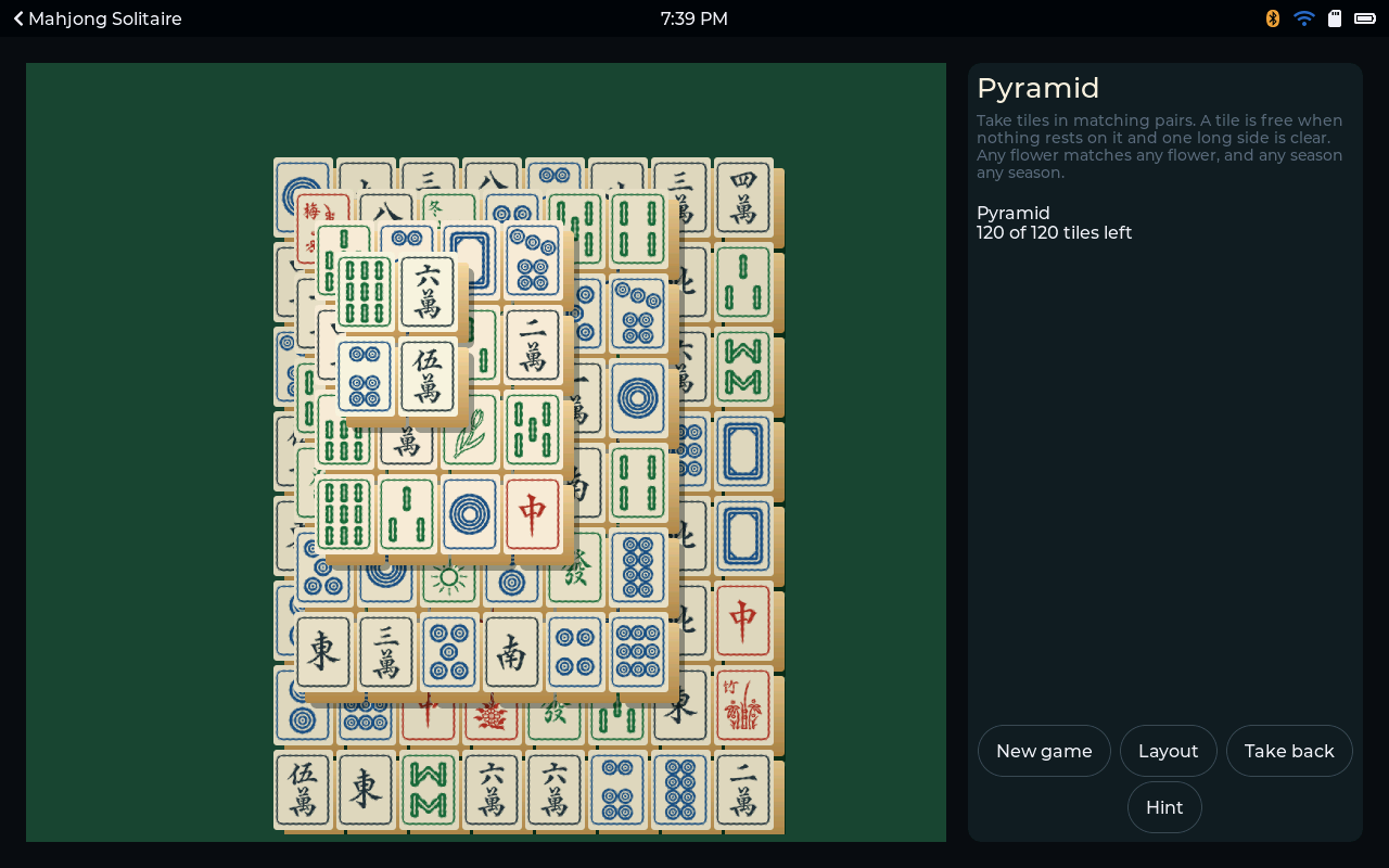 Mahjong Solitaire - Pyramid