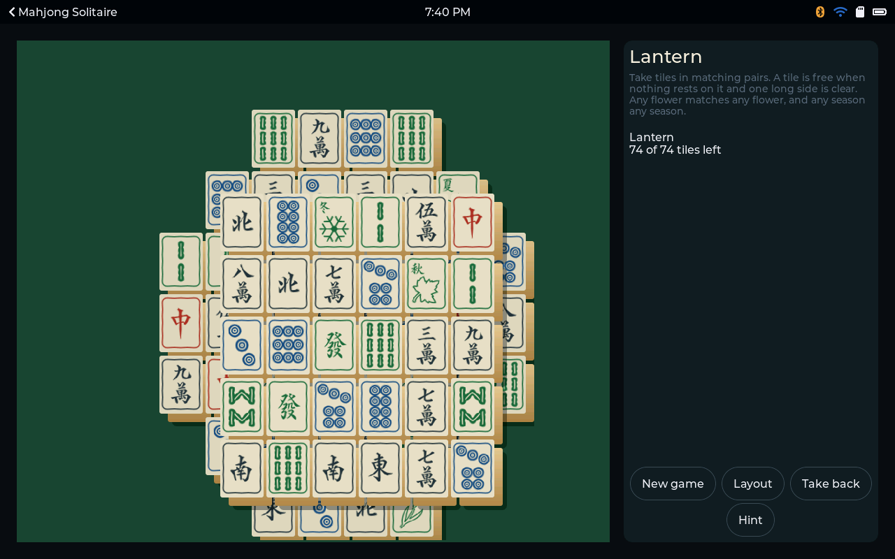 Mahjong Solitaire screenshot