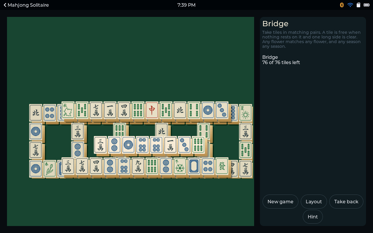 Mahjong Solitaire screenshot